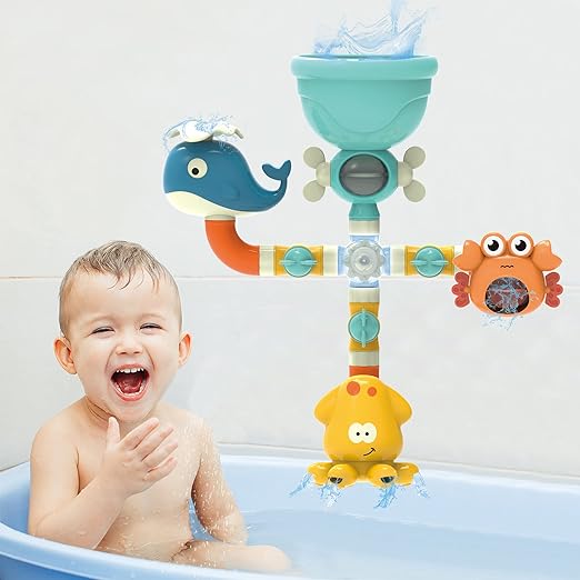 TheWellMart™ | Bathtub Toy Set for Kids Waterfall Fill Spin and Flow